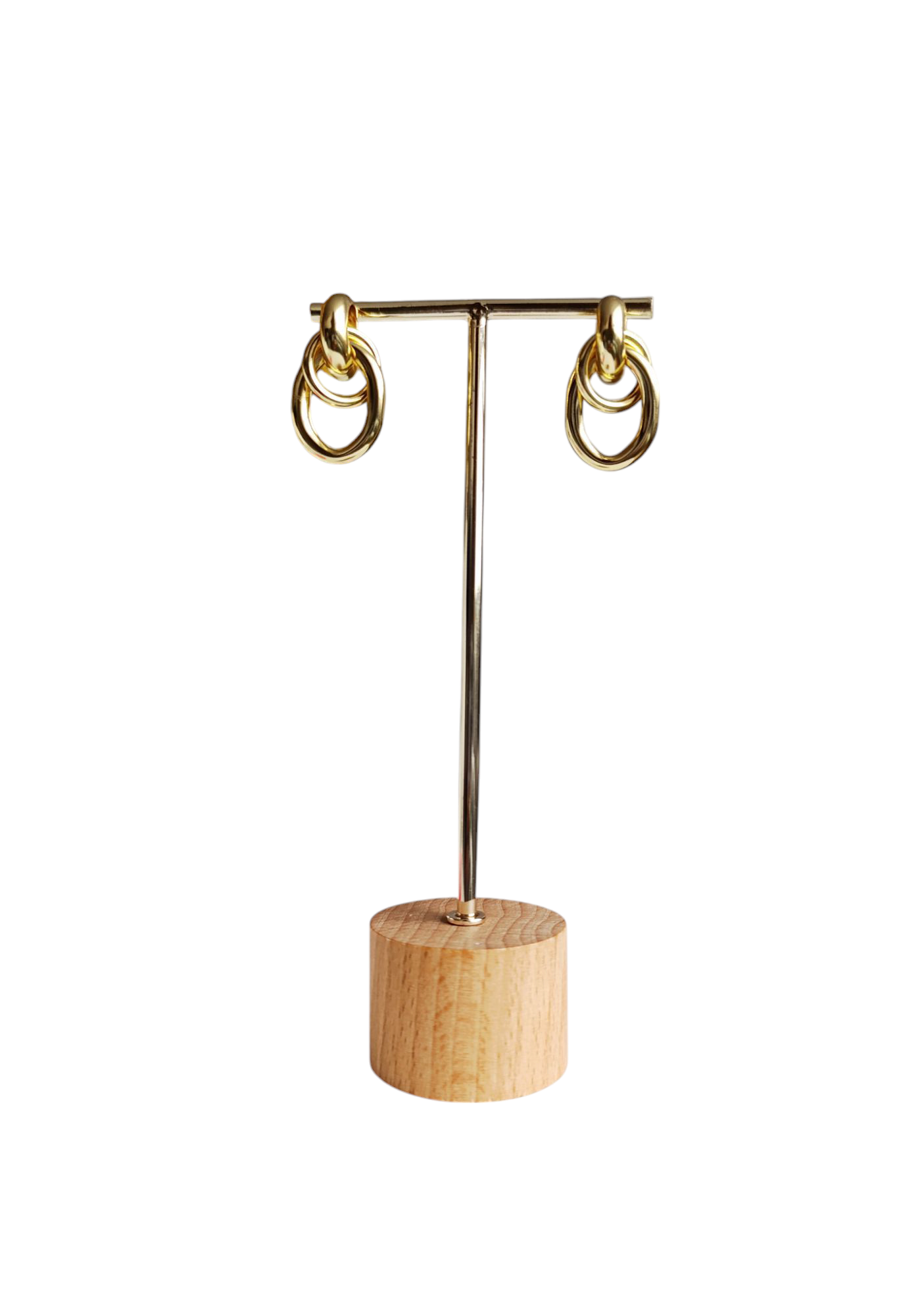 Topos grandes de aros dorados