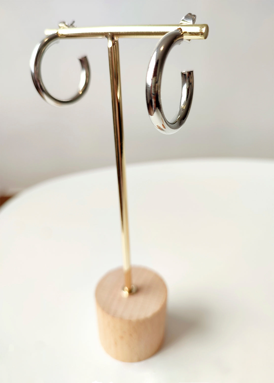 candongas plateadas grandes