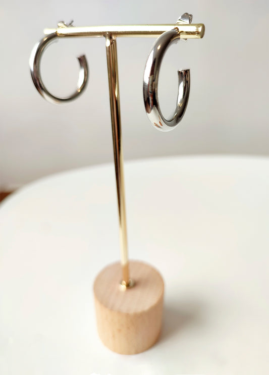 candongas plateadas grandes