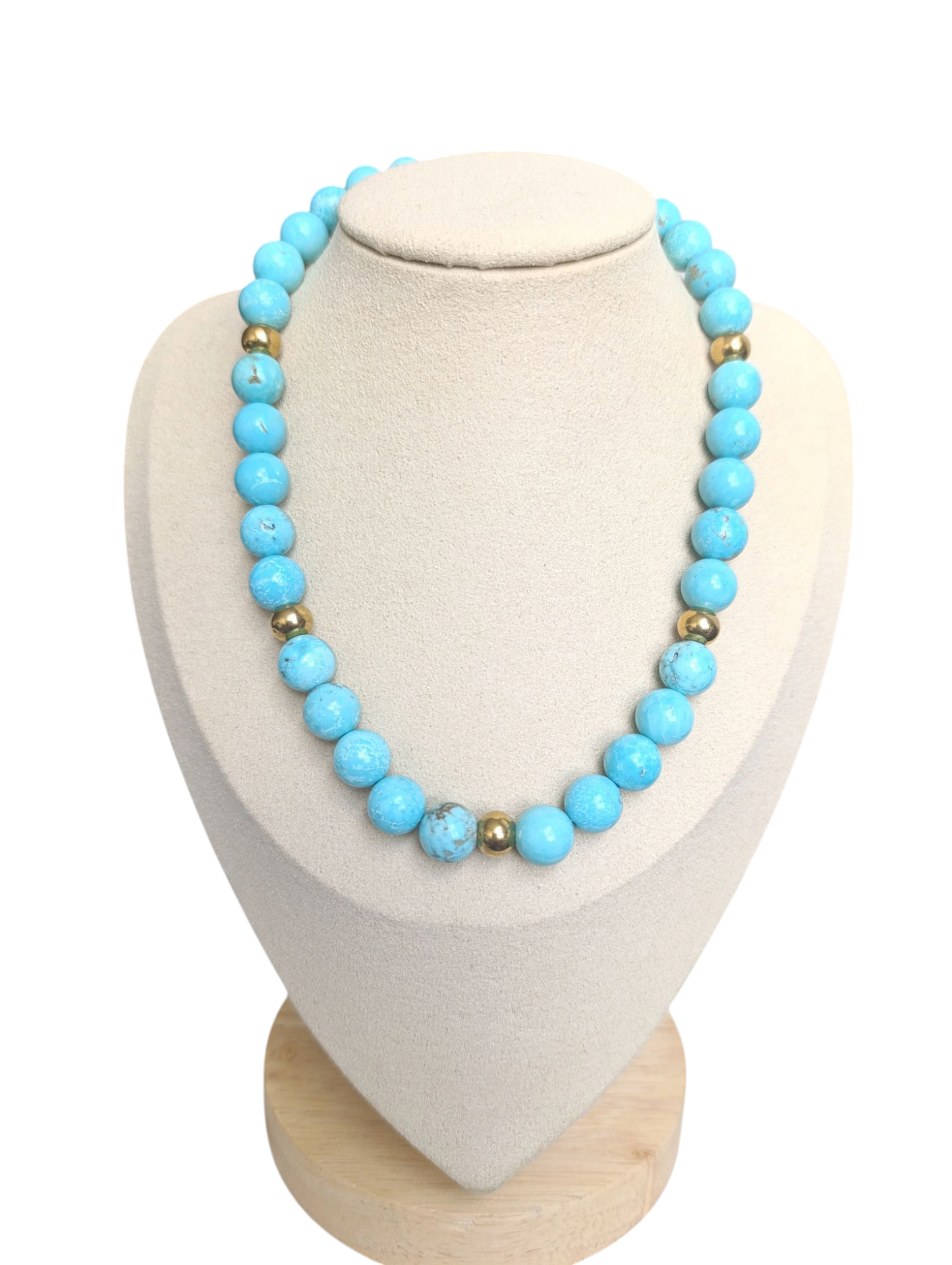 Collar piedras naturales aguamarina